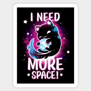 Asking for the universe - Evil Greedy Cat Sticker